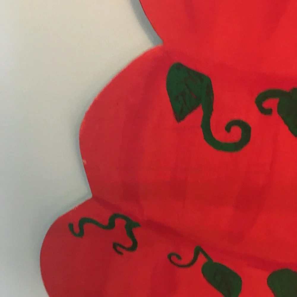 Double sided snowman / pumpkin door hanger